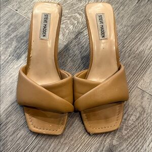 Steve Madden Camel Brown Mules